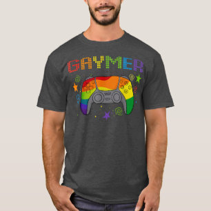 Gaymer Gay Pride Month Rainbow Gamer Gamepad LGBTQ T-Shirt