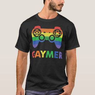 Gaymer Gay Pride Rainbow Gamer Gaming LGBTQ T-Shirt