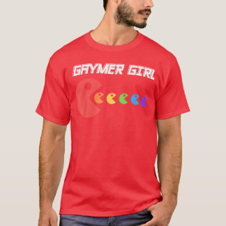 Gaymer Girl LGBT Rainbow Colours Video Games Gamin T-Shirt