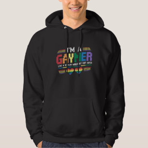 Gaymer Like A Regular Gamer But Way Gayer Gamer Hoodie