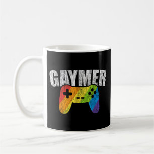 Gaymer Rainbow Flag Gaming Lesbian Gay Bisexual LG Coffee Mug