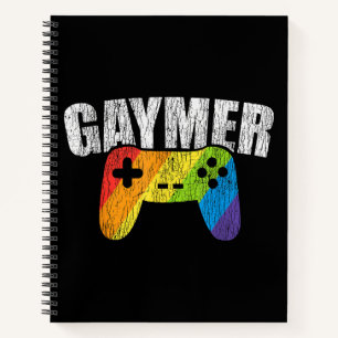 Gaymer Rainbow Flag Gaming Lesbian Gay Bisexual LG Notebook