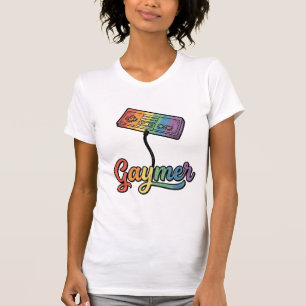Gaymer Rainbow Gamer Vector Shirt Design_1