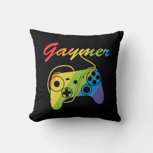 Gaymer   Rainbow Video Game Controller   Gaming Cushion