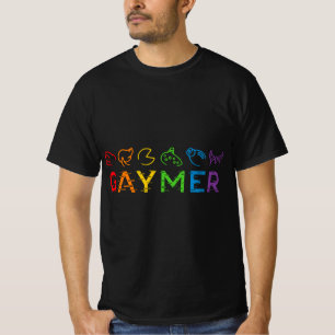 Gaymer Video Game LGBT Heartbeat Gamer Pride Mont T-Shirt