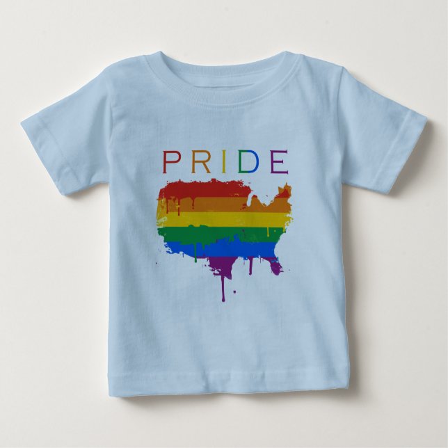 Gaymerican Pride Baby T-Shirt (Front)