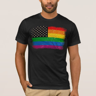 Gaymerican Pride Flag T-Shirt