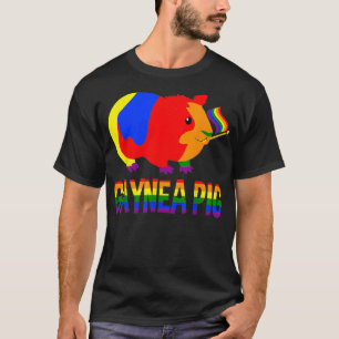 Gaynea Pig Gay Guinea Pig Pride LGBT Matching Gay  T-Shirt