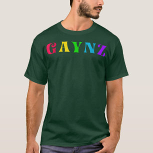 Gaynz Gay Gym Sport Queer LGBQT Colourful Quote  T-Shirt