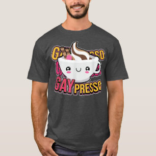 GAYpresso Rainbow Coffee Espresso LGBT Pride T-Shirt