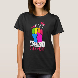 Gays Against Groomers Gradien Groom Dogs Not Kids  T-Shirt