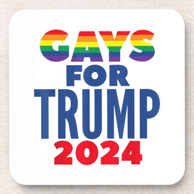 Gays For Trump 2024 Election Coaster (Front)