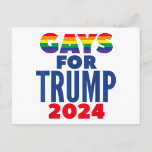 Gays For Trump 2024 Election Holiday Postcard