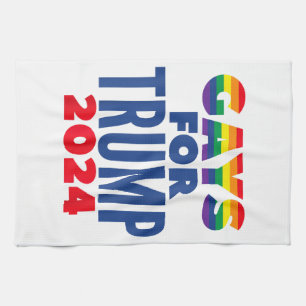 Gays For Trump 2024 Election Tea Towel