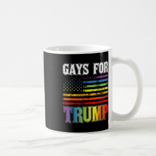 Gays For Trump Lgbt Pride Gay Rainbow Flag Vote Re Coffee Mug