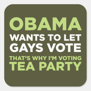 Gays Vote Square Sticker
