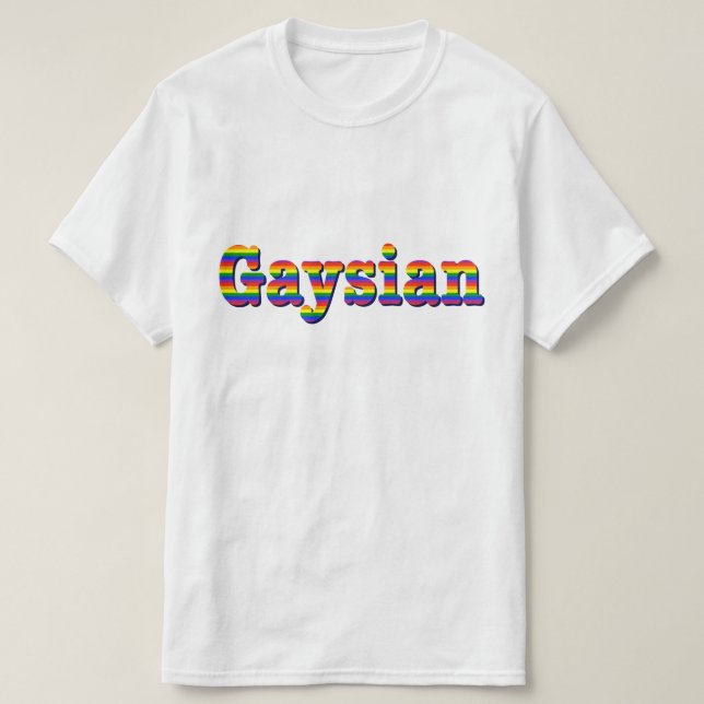 Gaysian Graphic T-Shirt (Design Front)
