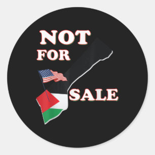 Gaza Strip Trump Not For Sale  Classic Round Sticker