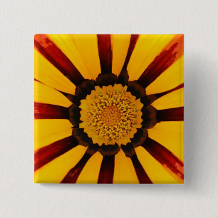 Gazania 15 Cm Square Badge