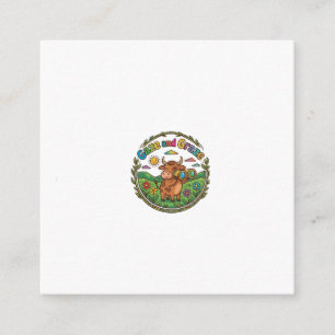 Gaze and Graze – Peaceful Deer T-Shirt Design Enclosure Card
