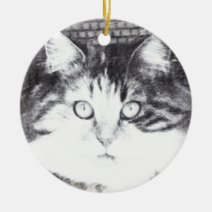gaze ceramic ornament