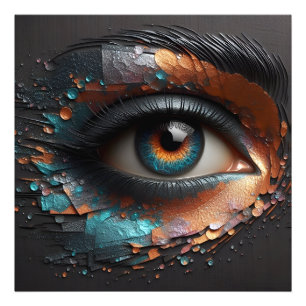 Gaze of Elegance - Magic Of The AI Photo Print