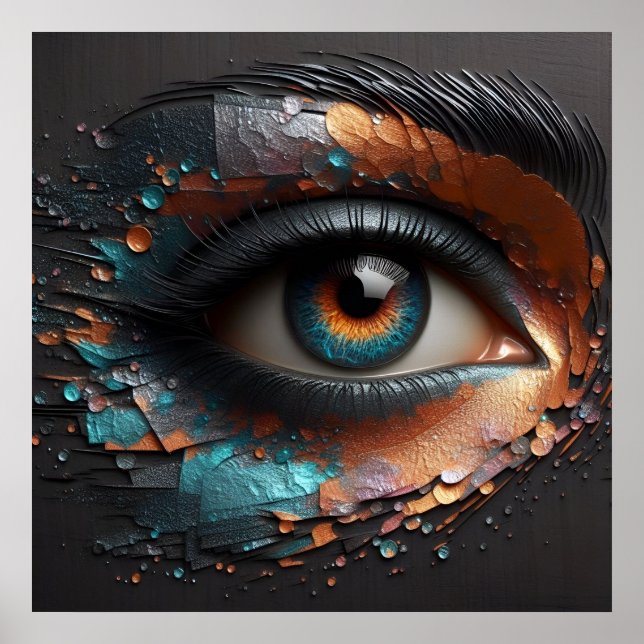 Gaze of Elegance - Magic Of The AI Poster (Front)