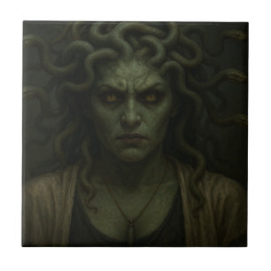 Gaze of Medusa Ceramic Tile
