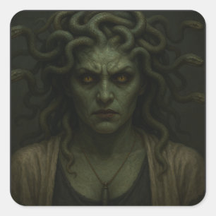 Gaze of Medusa Square Sticker