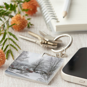 Gazebo and Cannon Key Ring