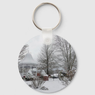Gazebo and Cannon Key Ring