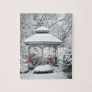 Gazebo in the Snow Jigsaw Puzzle