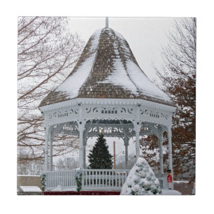 Gazebo in the Snow Tile