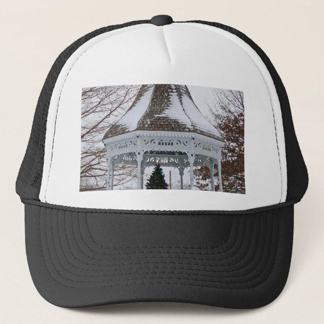 Gazebo in the Snow Trucker Hat (Front)