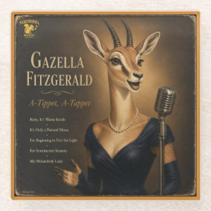 Gazella Fitzgerald Album: a Parody Glass Coaster