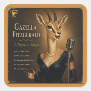 Gazella Fitzgerald Album: a Parody Square Sticker