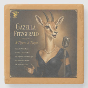 Gazella Fitzgerald Album: a Parody Stone Coaster