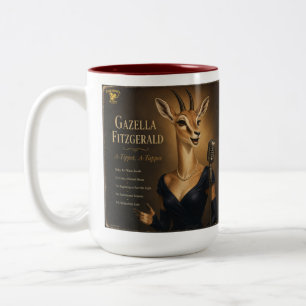 Gazella Fitzgerald Album: a Parody Two-Tone Coffee Mug
