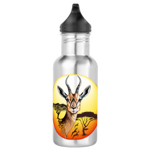 Gazelle African Antelope Wild Animal 532 Ml Water Bottle