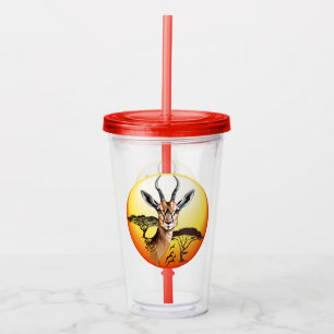 Gazelle African Antelope Wild Animal Acrylic Tumbler