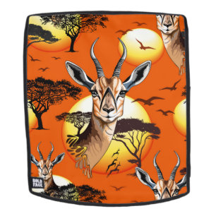 Gazelle African Antelope Wild Animal Backpack