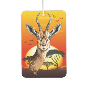 Gazelle African Antelope Wild Animal Car Air Freshener