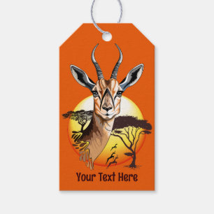 Gazelle African Antelope Wild Animal Gift Tags