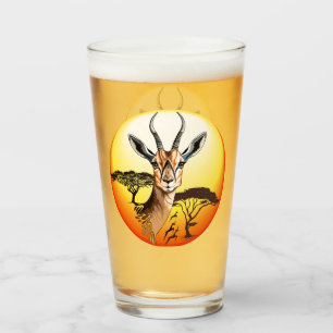 Gazelle African Antelope Wild Animal Glass