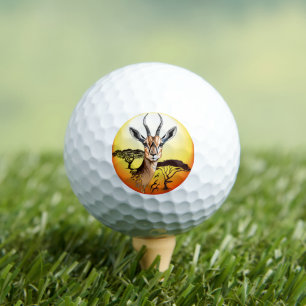 Gazelle African Antelope Wild Animal Golf Balls