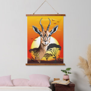 Gazelle African Antelope Wild  Animal Hanging Tapestry