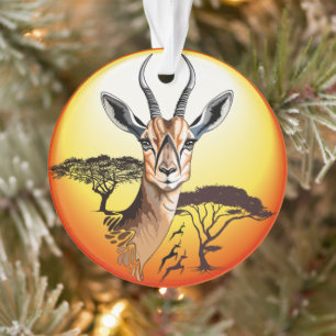 Gazelle African Antelope Wild  Animal Ornament
