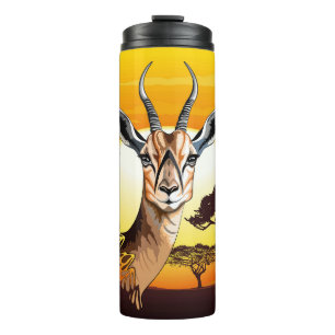 Gazelle African Antelope Wild  Animal Thermal Tumbler