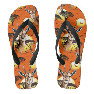 Gazelle African Antelope Wild Animal Thongs
