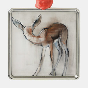 Gazelle Fawn Metal Tree Decoration